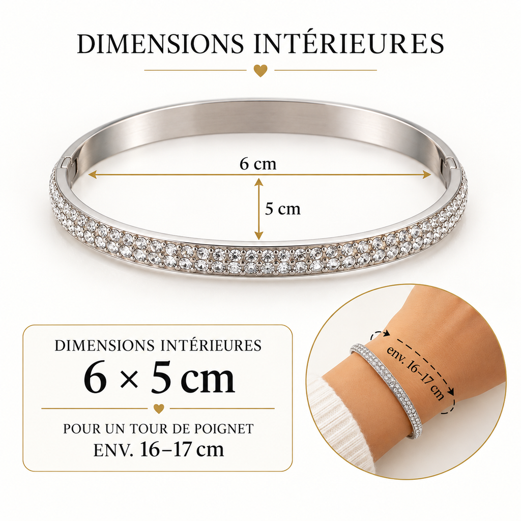 Bracelet Femme Éclat en Acier Inoxydable